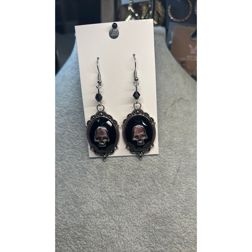 #9. Gothic Skull Earrings